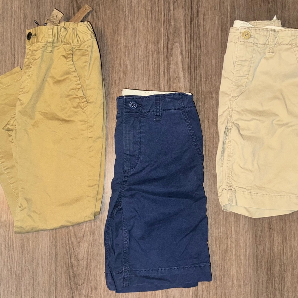 Gap kids lot-
Gap Shorts in Blue and Khaki, & Gap pants
EUC